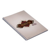 Carnet Red & Gold Art Deco Obliviate Spell (Côté Droit)