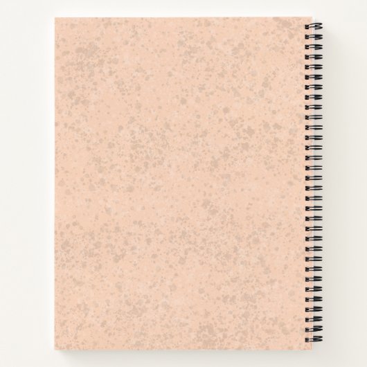 Carnet Red Golden Retriever mignon chien avec texte perso (Dos)