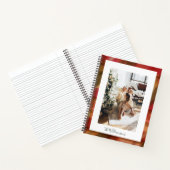 Carnet Red Green Abstrait Plaid Rustic Photo Noël (Intérieur)