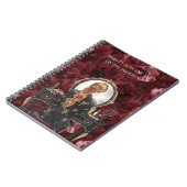 Carnet Red Head Boudoir Burgundy Floral (Côté gauche)