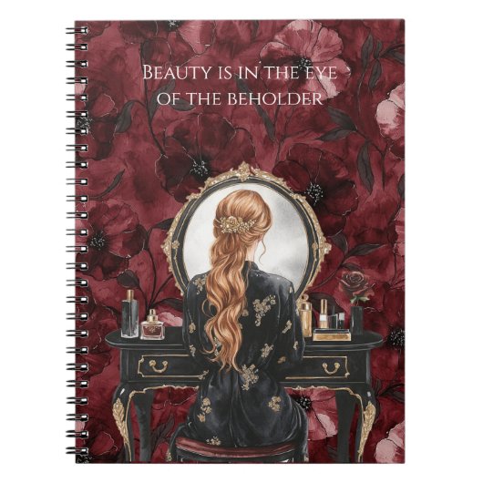 Carnet Red Head Boudoir Burgundy Floral (Devant)