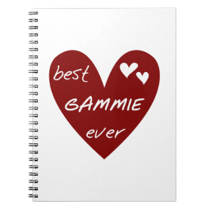 Carnet Red Heart Best Gammie Ever Cadeaux