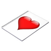 Carnet Red Heart Love (Côté gauche)