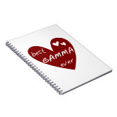 Carnet Red Heart Meilleur Gamma Jamais Cadeaux (Côté Droit)