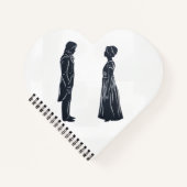 Carnet Red Heart Pride and Prejudice (Devant)