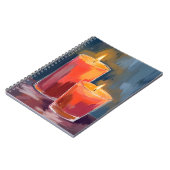 Carnet Red Holiday Candles Watercolor Holiday (Côté gauche)