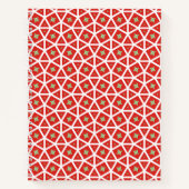 Carnet Red Holiday Geometric Star Design (Devant)
