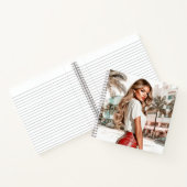 Carnet Red Leather Glam Girl Spiral Notebook (Intérieur)