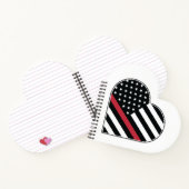 Carnet Red Line Flag Heart (Intérieur)