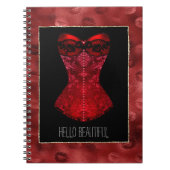 Carnet Red Lips Corset (Devant)