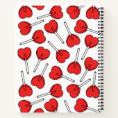 Carnet Red Lollipops, Heart Lollipops, Lolly, Your Name (Dos)