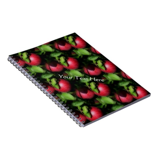 Carnet Red McIntosh Apples Motif d'art naturel (Côté Droit)