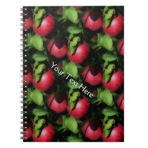 Carnet Red McIntosh Apples Motif d'art naturel