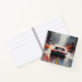 Carnet Red Muscle Car direction (Intérieur)