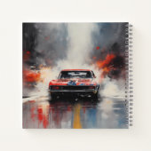 Carnet Red Muscle Car direction (Dos)