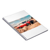 Carnet Red Muscle Car en herbe. (Côté Droit)
