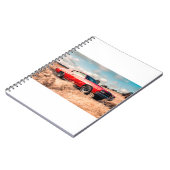 Carnet Red Muscle Car en herbe. (Côté gauche)