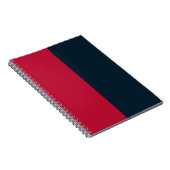Carnet Red & Navy PERSONNALISÉ (Côté Droit)