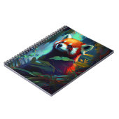 Carnet Red Panda Animal Portrait Peinture Forêt faunique (Côté gauche)