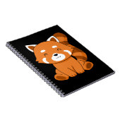 Carnet Red Panda Cadeaux Enfants Femmes Kawaii Panda Roug (Côté Droit)