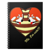 Carnet Red Panda Coeur d'amour (Devant)