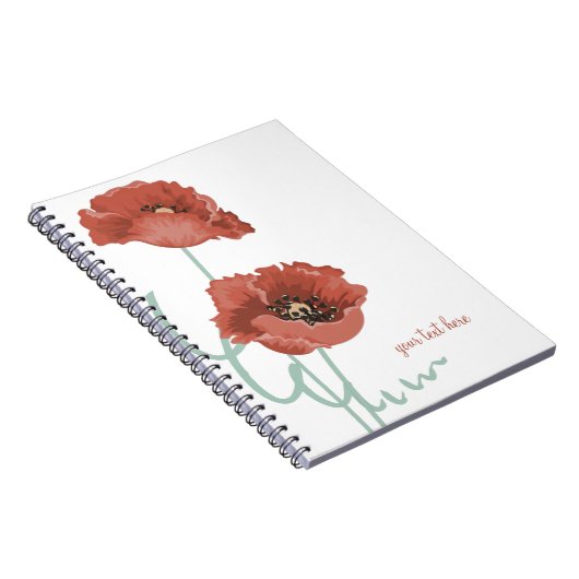 Carnet Red Peonies (Côté Droit)