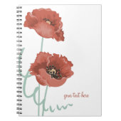 Carnet Red Peonies (Devant)
