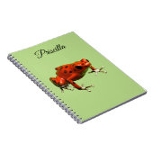 Carnet Red Poison Dart Frog (Côté Droit)