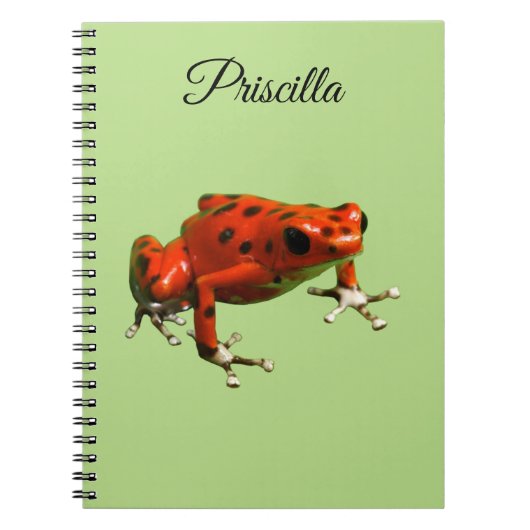 Carnet Red Poison Dart Frog (Devant)