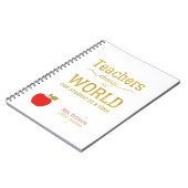 Carnet Red pomme or citation professeur d'université élég (Côté gauche)