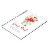 Carnet Red Poppies Mason Jar Bridal Shower Guest Book (Côté gauche)