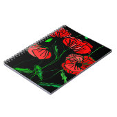 Carnet Red Poppy Art - (Côté gauche)