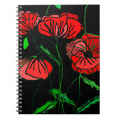 Carnet Red Poppy Art - (Devant)