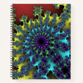 Carnet Red Rainbow Burst (Devant)