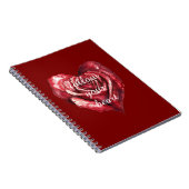 Carnet Red Rose Heart (Côté Droit)