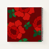 Carnet Red Roses Custom Title Spiral Bound (Dos)