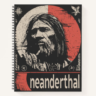 Carnet Red Sun Neandertal Art Ancien