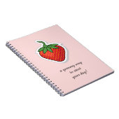Carnet Red Sweet Strawberry - modifier l'expression (Côté Droit)