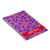 Carnet Red, White and Blue Geometrics (Côté Droit)