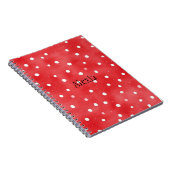 Carnet Red White Dots (Côté Droit)
