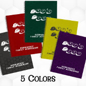 Carnet Red White Family Name Board Game Scorebook