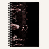 Carnet Red X-Ray Skeleton City Scène (Recto)