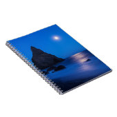 Carnet Reflet du lever de lune sur l'océan et les stacks (Côté Droit)