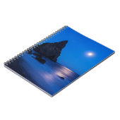 Carnet Reflet du lever de lune sur l'océan et les stacks (Côté gauche)