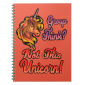 Carnet Réflexion de groupe ? Pas cette licorne (Devant)