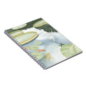 Carnet Réflexion de Koi Pond avec poissons et lys (Côté Droit)