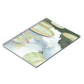 Carnet Réflexion de Koi Pond avec poissons et lys (Côté gauche)