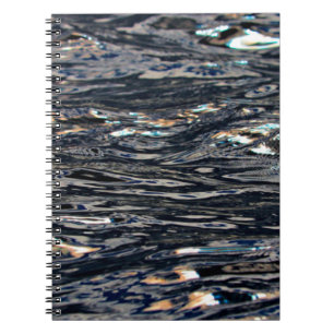 Carnet Réflexion des vagues d'eau du lac