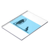 Carnet Réflexion du lion miroir de chat confiance Motivat (Côté gauche)