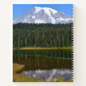 Carnet Réflexion du Mont Rainier sur le paysage du lac (Dos)